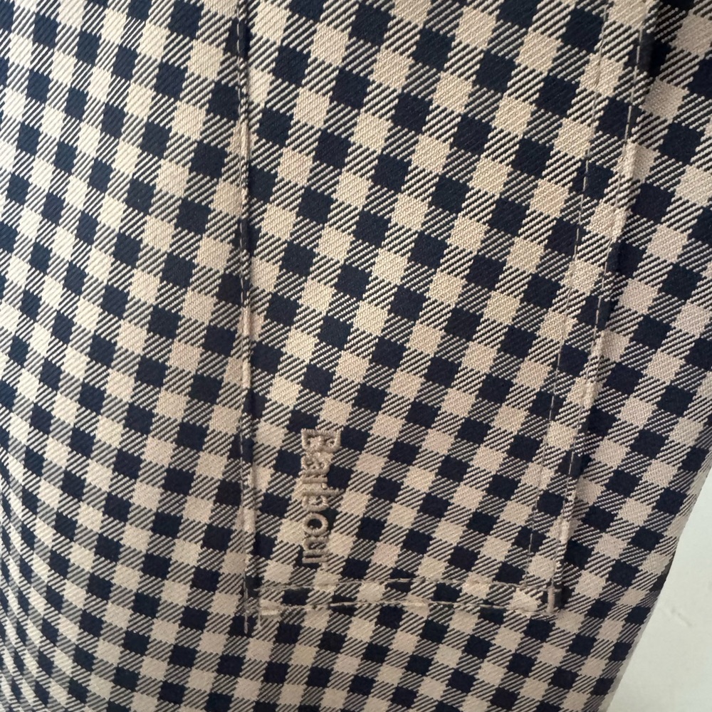 Barbour Nadine Tan and Navy  Check Trench Coat Size 4 NWT - Picture 8 of 9